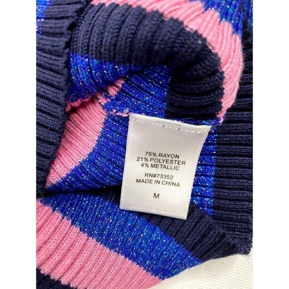 ‎Juniors Hooked Up Ribbed Stretch Striped Sweater - Picture 4 of 6